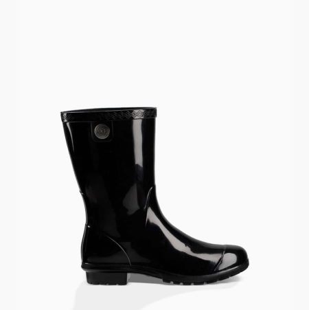 UGG Sienna Black Rain Boots for Women (HZGO38259)